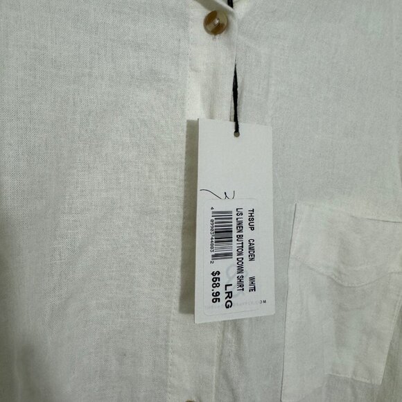NWT Thread and Supply Linen Button Down Size L - Picture 2 of 3
